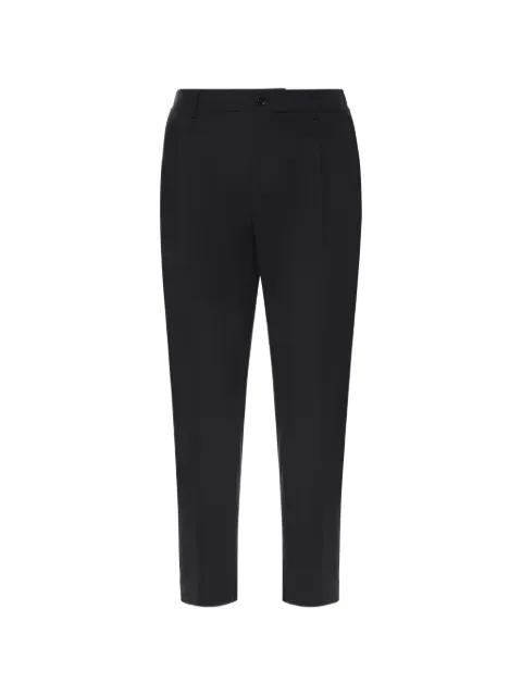 pleated pressed-crease trousers by BE ABLE
