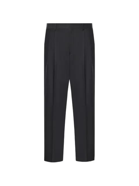 pleated side-adjuster trousers by BE ABLE