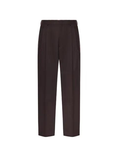 pleated straight-leg trousers by BE ABLE
