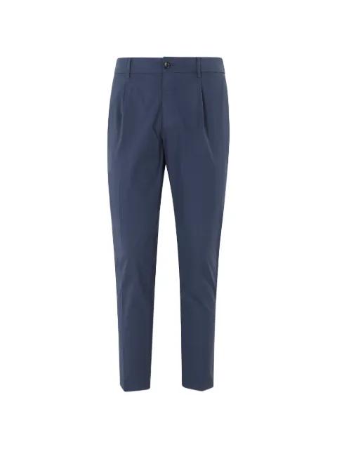pleated tapered-leg trousers by BE ABLE
