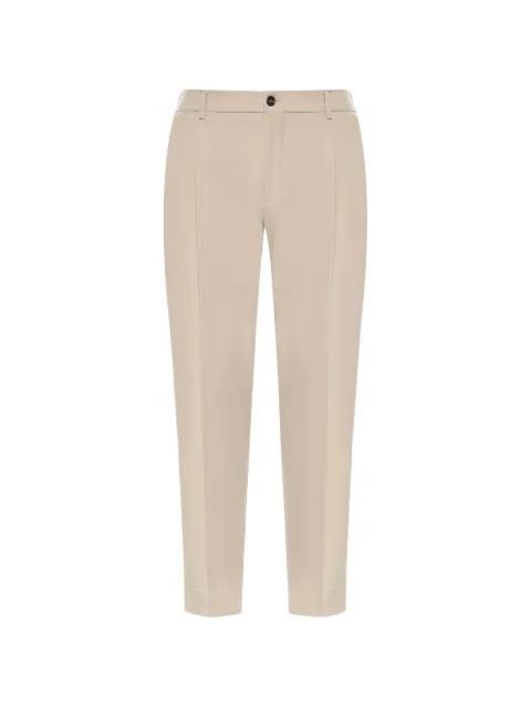 pressed-crease trousers by BE ABLE