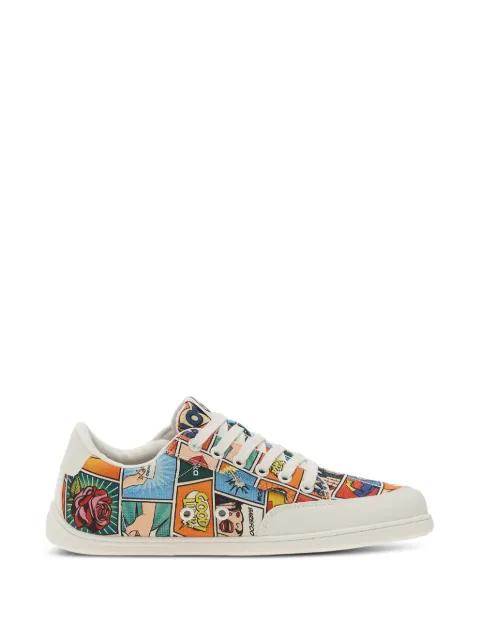 Rebound comic-book print sneakers by BE LENKA
