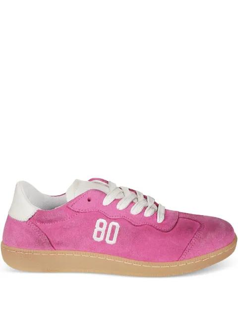 logo-detail suede sneakers by BE980