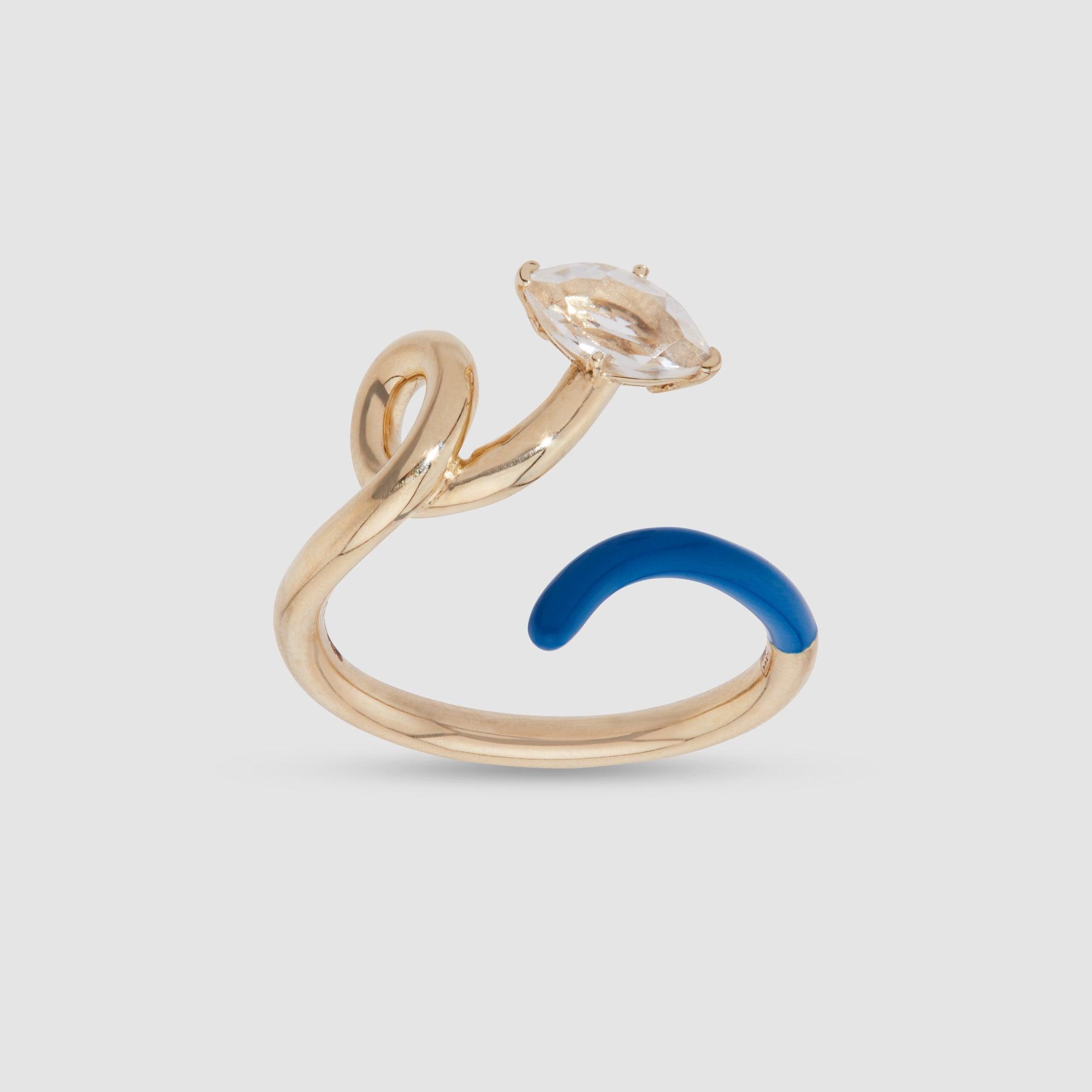 BEA BONGIASCA - B Half Ring - (Blue) by BEA BONGIASCA