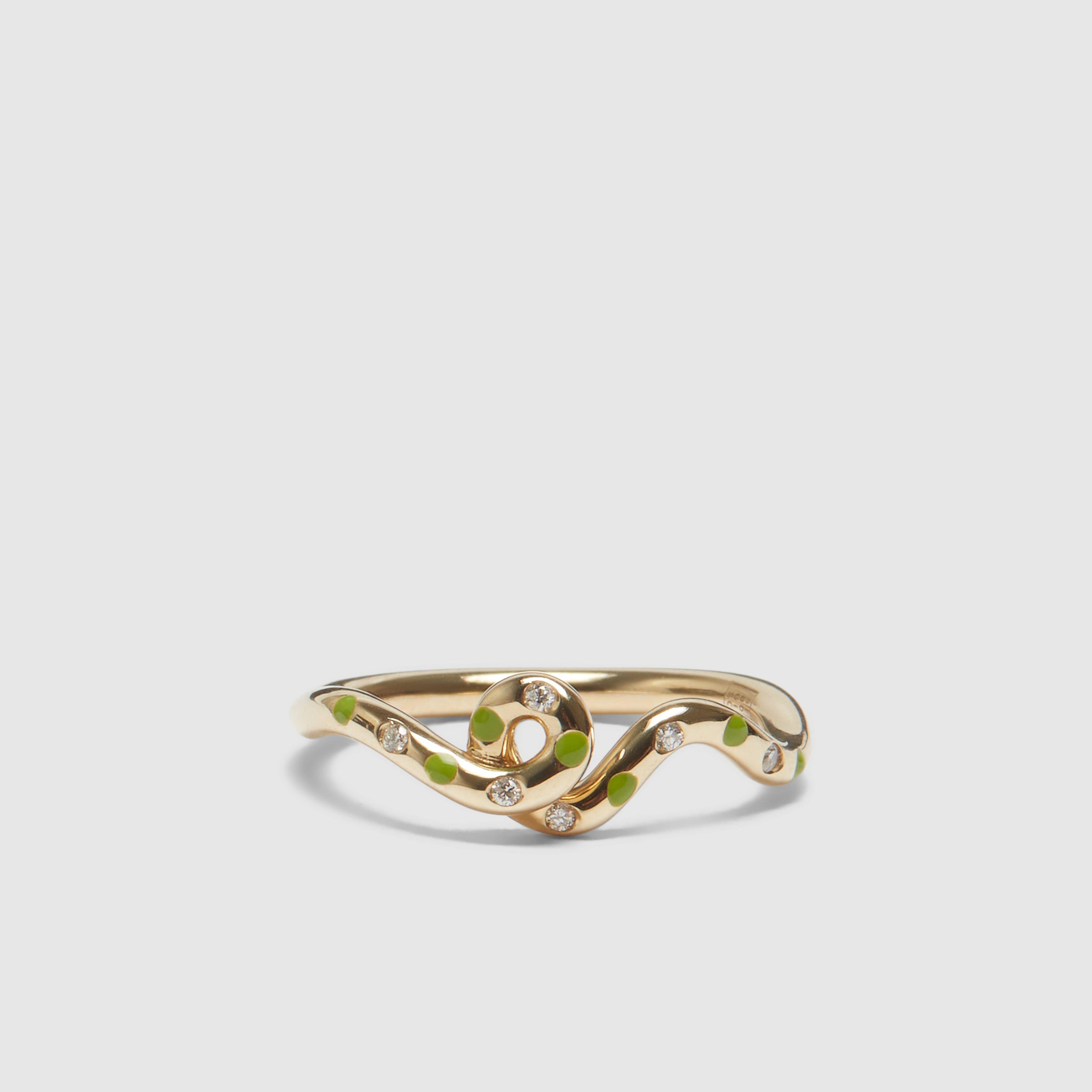 Bea Bongiasca - Gold Wave Ring - (Pista) by BEA BONGIASCA