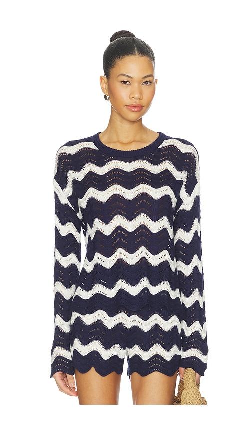 BEACH RIOT Beach Sweater in Navy by BEACH RIOT