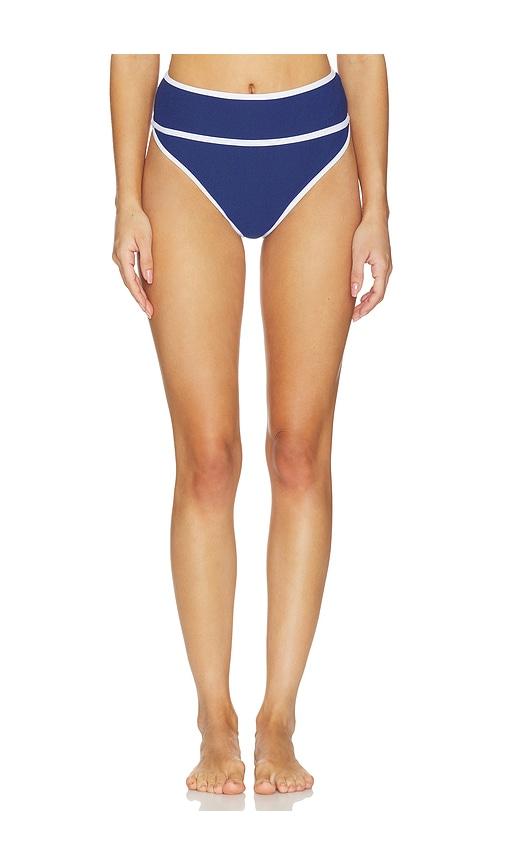 BEACH RIOT Carlotta Bikini Bottom in Navy by BEACH RIOT