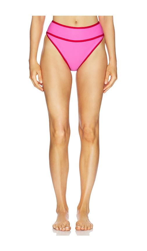BEACH RIOT Carlotta Bikini Bottom in Pink by BEACH RIOT