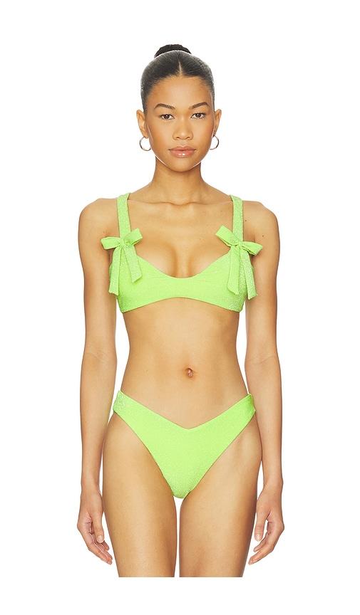 BEACH RIOT Darlene Bikini Top in Yellow by BEACH RIOT
