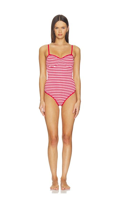 BEACH RIOT Hayes One Piece in Red by BEACH RIOT