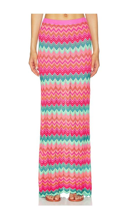 BEACH RIOT Ivana Maxi Skirt in Pink by BEACH RIOT