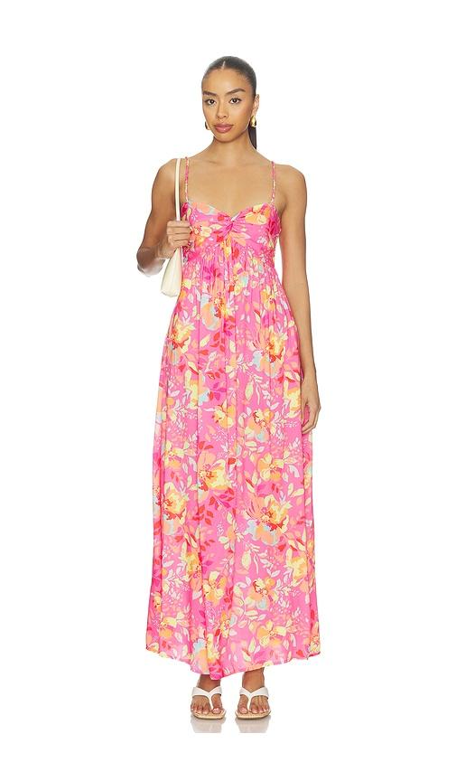 BEACH RIOT Juliette Dress in Fuchsia by BEACH RIOT
