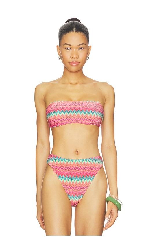 BEACH RIOT Kelsey Bikini Top in Pink by BEACH RIOT