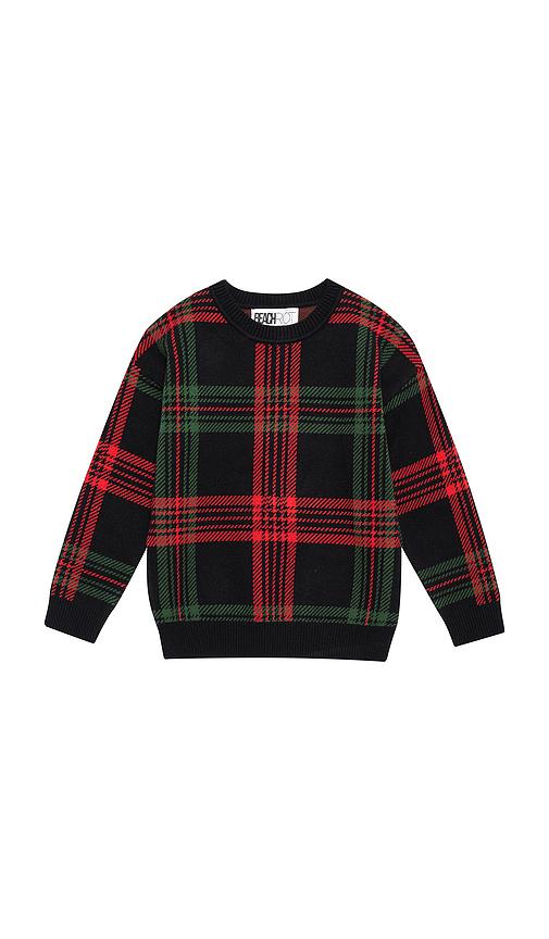 BEACH RIOT Kids Little Callie Sweater in Black,Red by BEACH RIOT