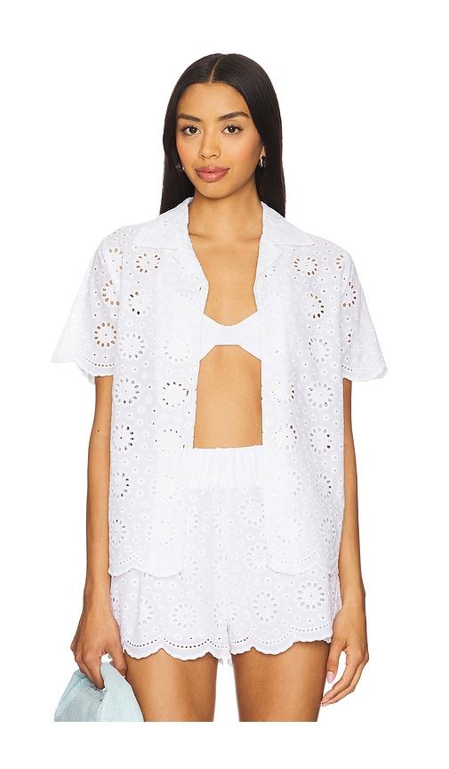 BEACH RIOT Lexie Top in White by BEACH RIOT
