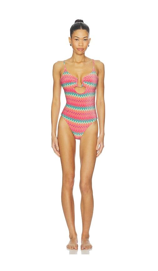 BEACH RIOT Lindy One Piece in Coral,Mint by BEACH RIOT