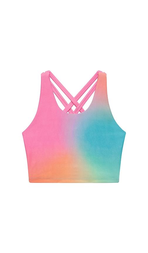 BEACH RIOT Little Clementine Top in Pink, Blue by BEACH RIOT