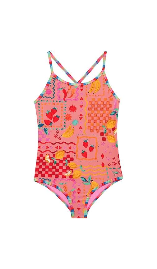 BEACH RIOT Little Julia One Piece in Pink by BEACH RIOT