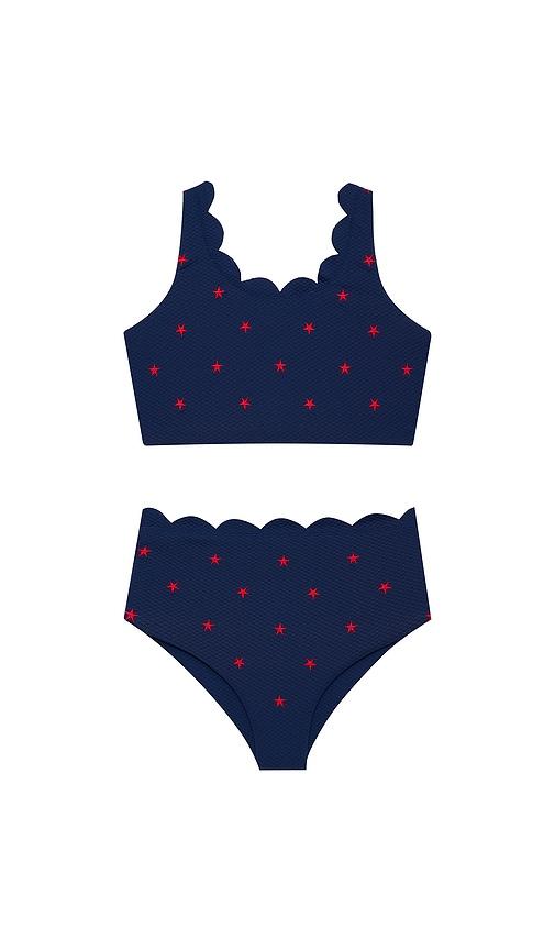 BEACH RIOT Little Madison And Bea Swim Set in Navy by BEACH RIOT