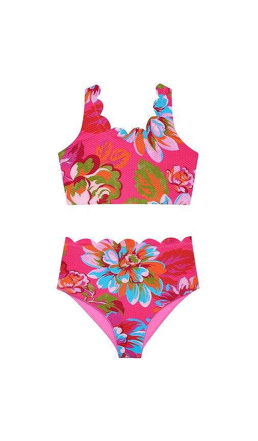 BEACH RIOT Little Madison & Bea Set in Pink by BEACH RIOT