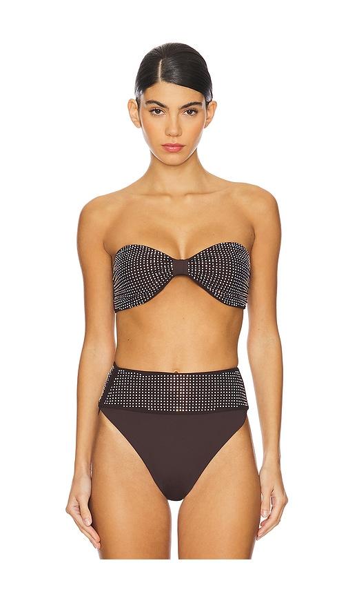 BEACH RIOT Paula Top in Brown by BEACH RIOT