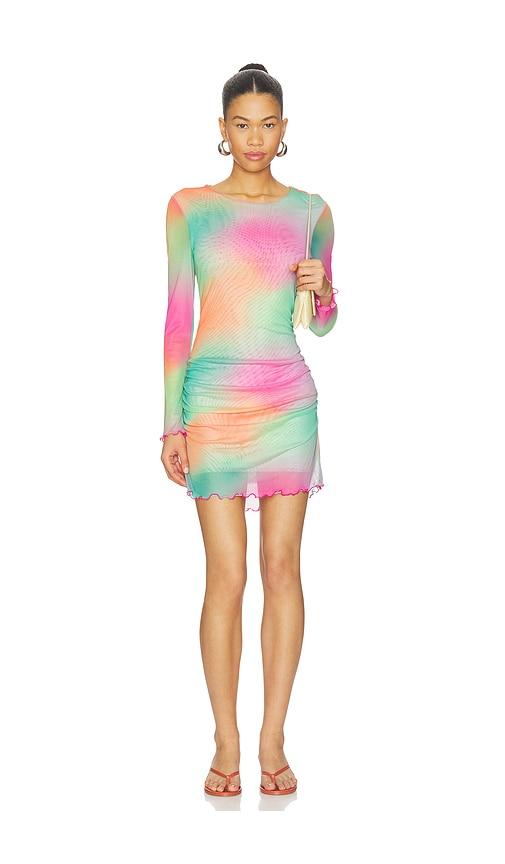 BEACH RIOT Roma Mini Dress in Green by BEACH RIOT