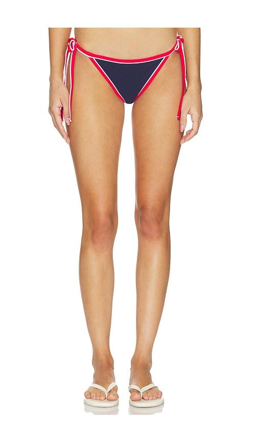 BEACH RIOT Soleil Bikini Bottom in Navy by BEACH RIOT