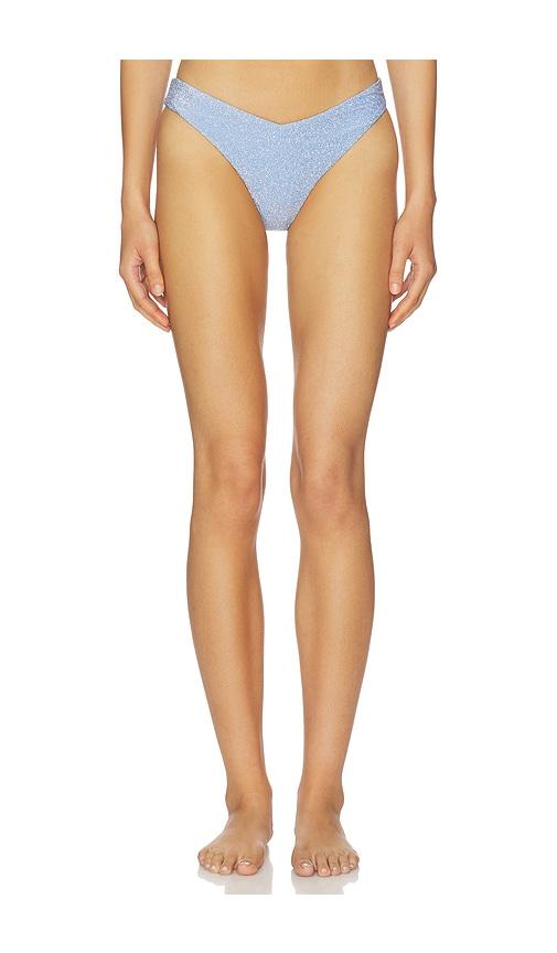 BEACH RIOT Vanessa Bikini Bottom in Blue by BEACH RIOT