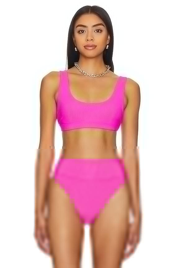 BEACH RIOT x REVOLVE Peyton Bikini Top in Fuchsia by BEACH RIOT