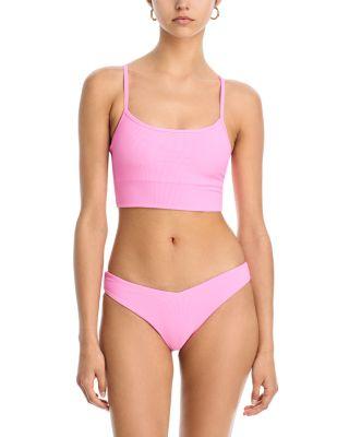 Elara Soft Rib Bikini Top & Vanessa Bikini Bottom by BEACH RIOT