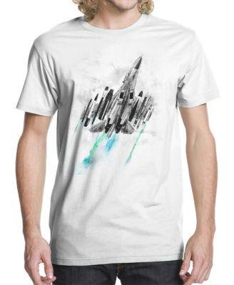 Men's Art Supply Fighter Jet Graphic T-shirt by BEACHWOOD