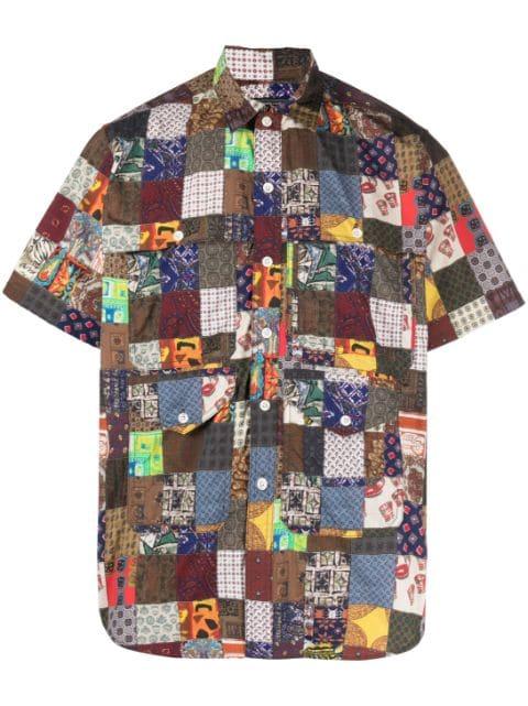 Adventure patchwork-print shirt by BEAMS PLUS