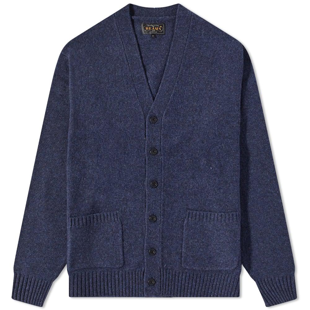 Beams Plus 7G Elbow Patch Cardigan by BEAMS PLUS