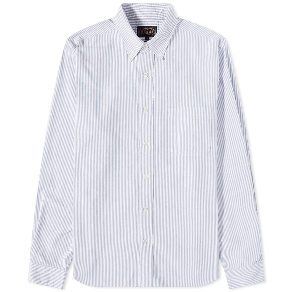 Beams Plus Button Down Candy Stripe Shirt by BEAMS PLUS
