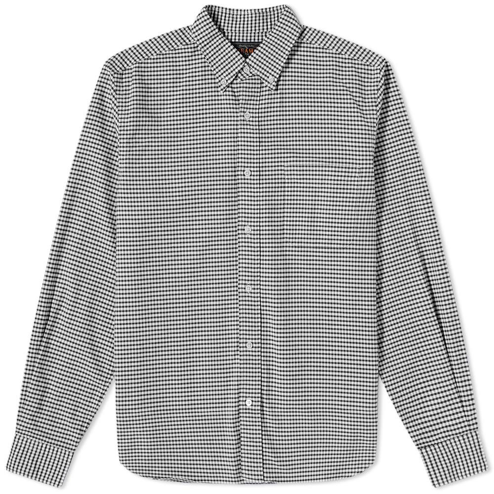 Beams Plus Button Down Gingham Oxford Shirt by BEAMS PLUS