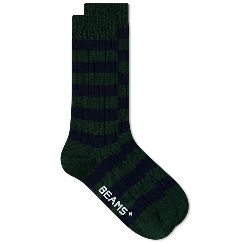 Beams Plus Rib Stripe Sock by BEAMS PLUS