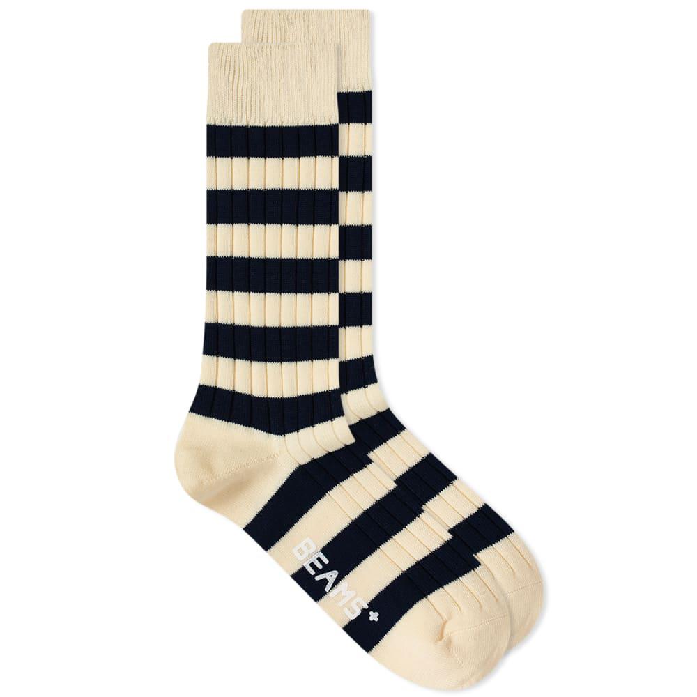 Beams Plus Rib Stripe Sock by BEAMS PLUS