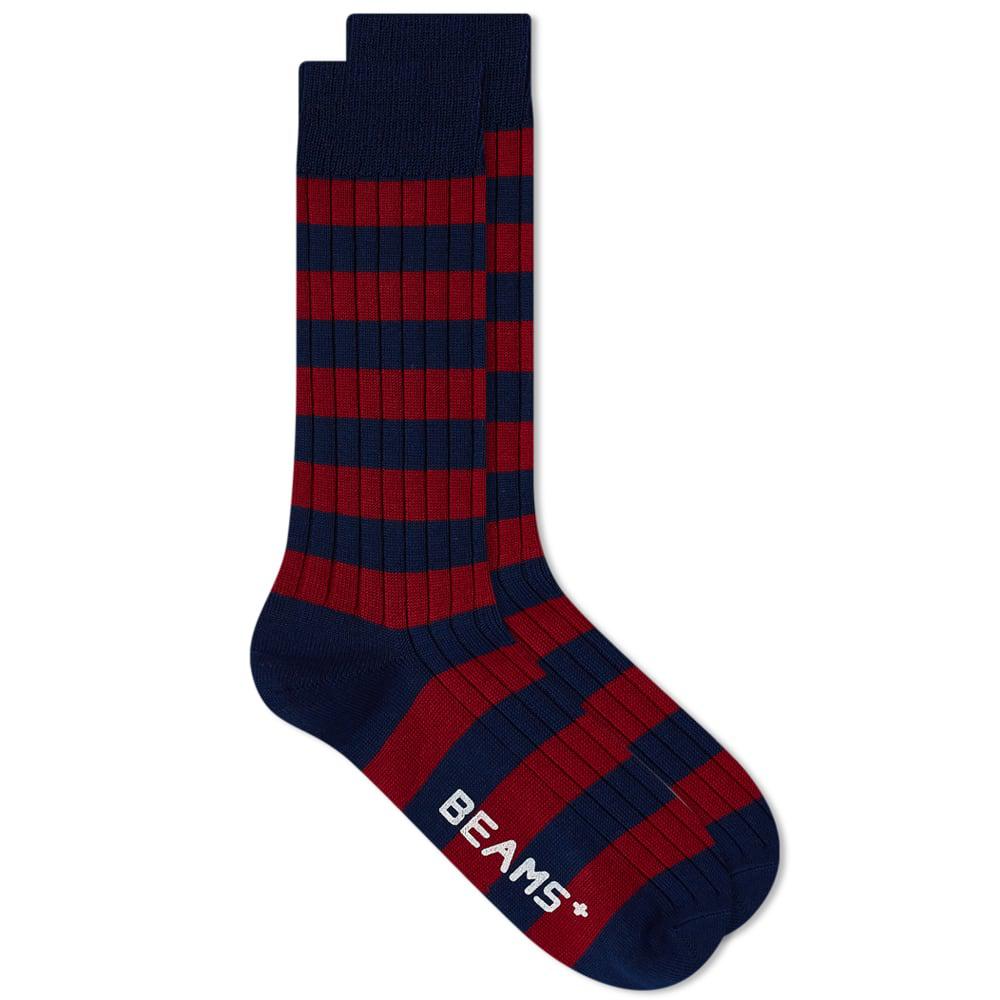 Beams Plus Rib Stripe Sock by BEAMS PLUS