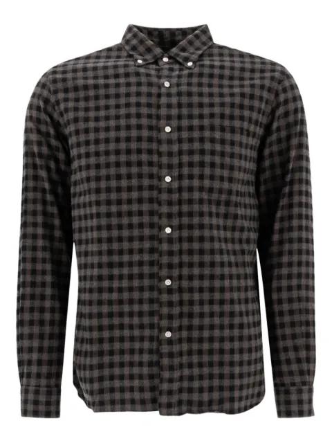 Gingham-check cotton shirt by BEAMS PLUS