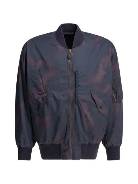 Mil Flight tie-dye zip-up bomber jacket by BEAMS PLUS