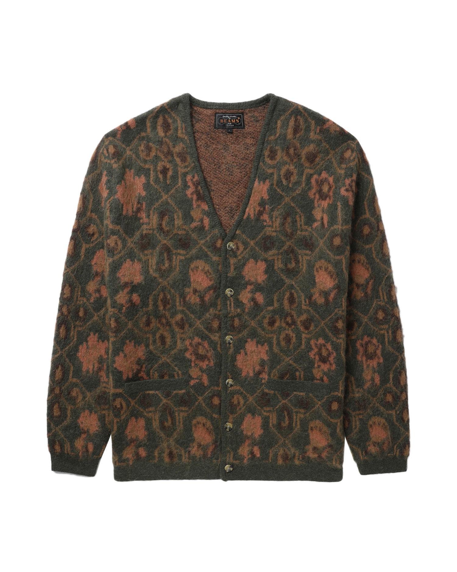 Patterned knit cardigan by BEAMS PLUS