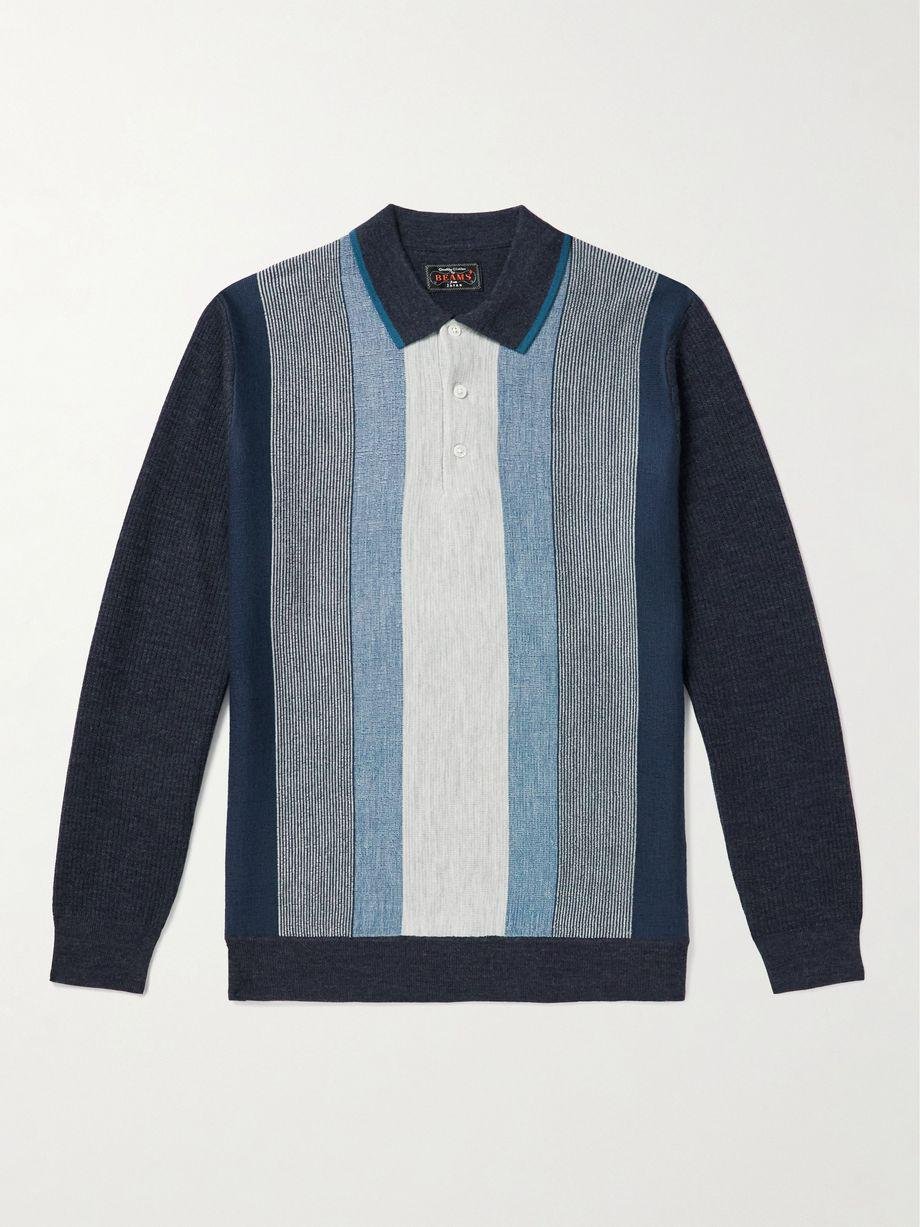 Striped Wool-Jacquard Polo Shirt by BEAMS PLUS