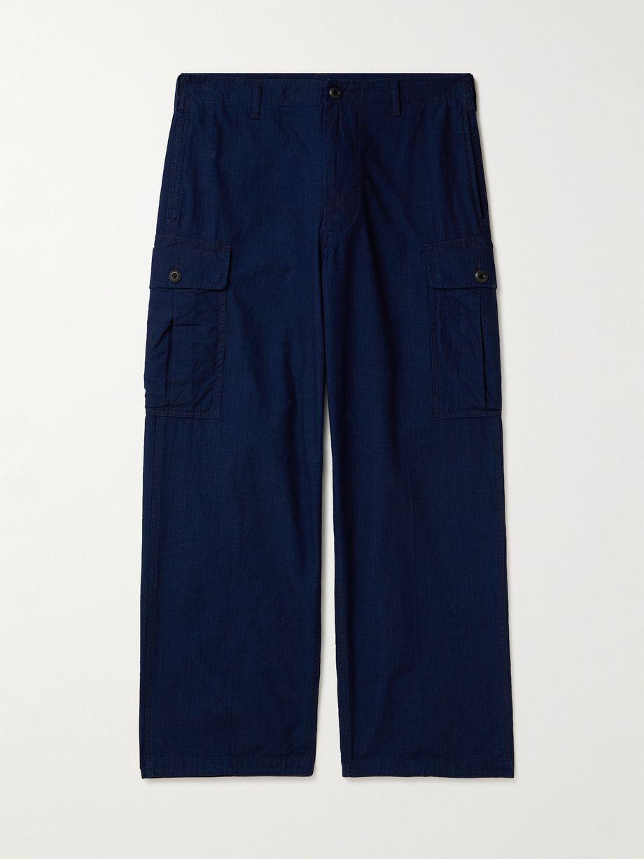 Wide-Leg Cotton-Ripstop Cargo Trousers by BEAMS PLUS