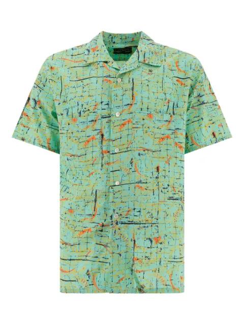 abstract-print short-sleeve shirt by BEAMS PLUS