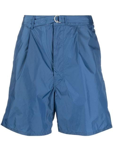 belted-waist chino shorts by BEAMS PLUS