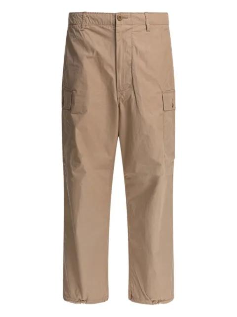 button-fastening cargo trousers by BEAMS PLUS