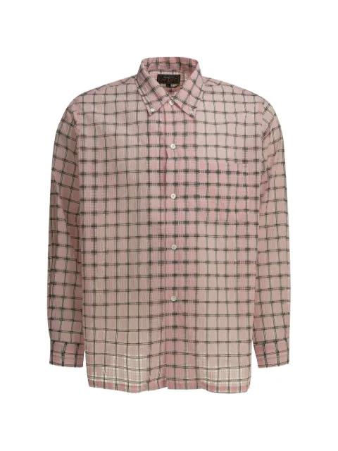 check-pattern shirt by BEAMS PLUS