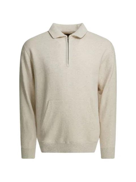 half-zip pocket sweatshirt by BEAMS PLUS