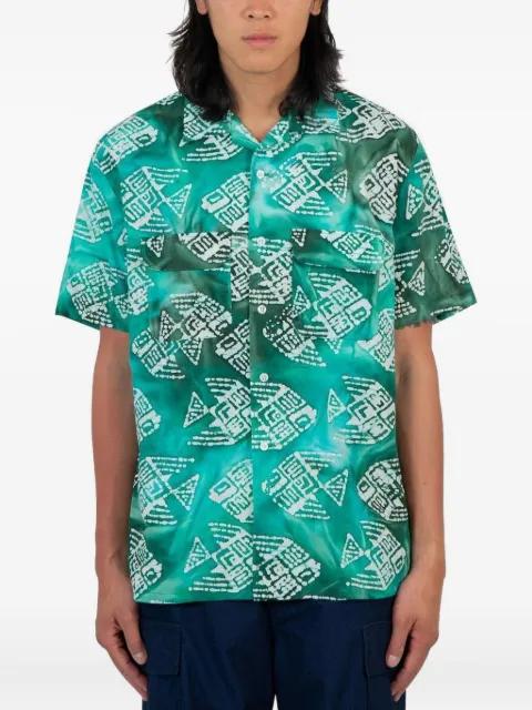 patterned cotton shirt by BEAMS PLUS