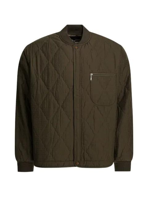 quilted-effect zip-pocket coat by BEAMS PLUS